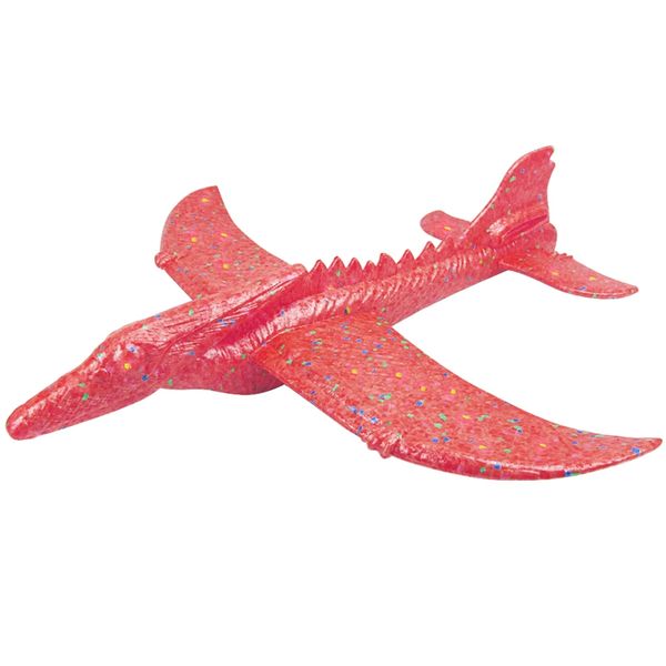 

2pcs hand throwing pterosaur foam aircraft double hole flat flying roundabout special effects diy model toy 709