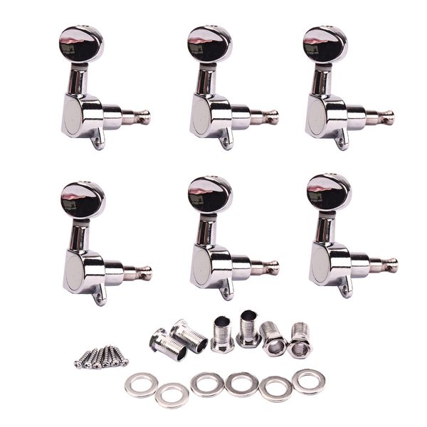 

6 pieces metal electric guitar tuning pegs keys 6r