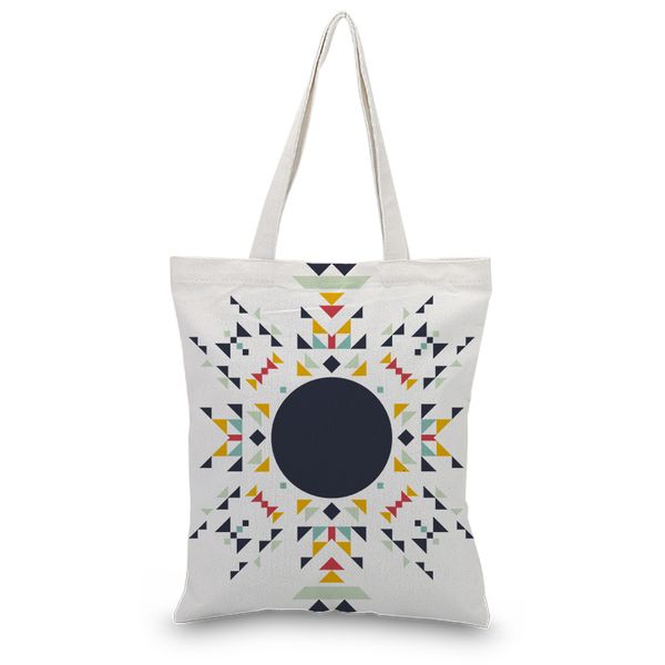 

canvas tote bag custom print logo text diy handbag daily use print shopping bag satchel foldable eco reusable recycle