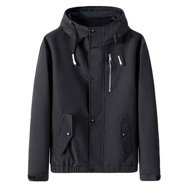 

jaycosin hooded jackets men autumn fashion zipper outdoor sport coat men hip hop streetwear jacket jaqueta masculino 19aug20, Black;brown