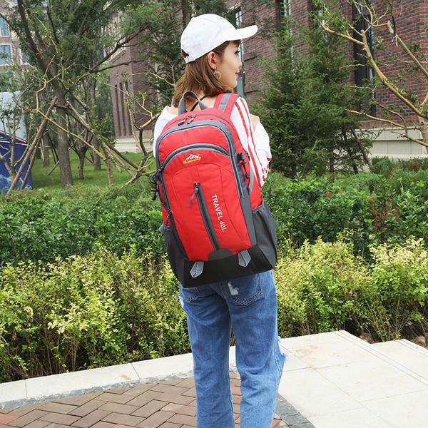 

40l hiking backpacks outdoor waterproof durable camping climbing backpacks adjustable men women trekking cycling hiking bags