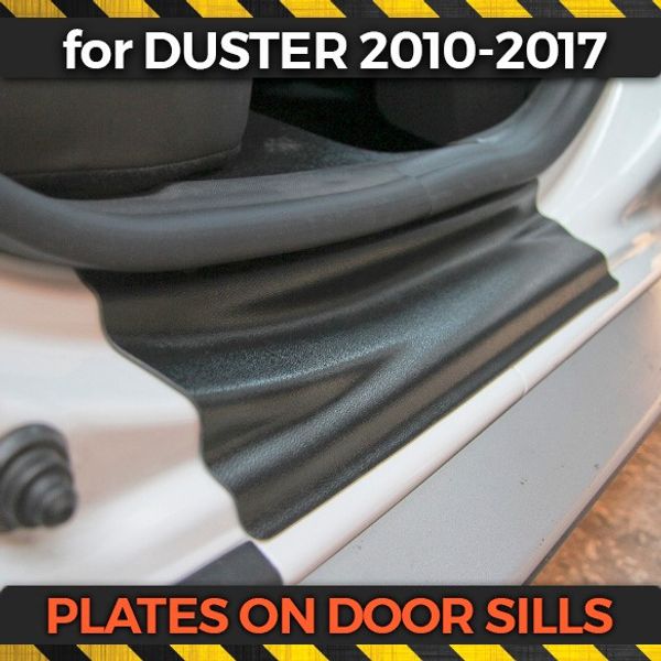 2019 Plate On Door Sills For Renault Duster 2010 2017 Abs Plastic Trim Accessories Protection Of Scuff Guard Car Styling Decoration From Weiguo08