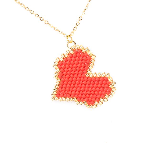 

горячий 2019 простой "boho dropshipping" my love ожерелье "miyuki" жемчужное золото ожерелье ручной работы женщины фатима подарок ювелирных, Silver