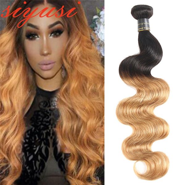 Ombre Human Hair Bundles Ombre Brazilian Hair Weave Bundles Body