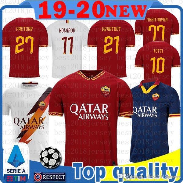 

roma soccer jersey totti dzeko zaniolo football shirt de ross florenzi kolarov strootman perotti pellegrini maillots de foot 560, Black;yellow