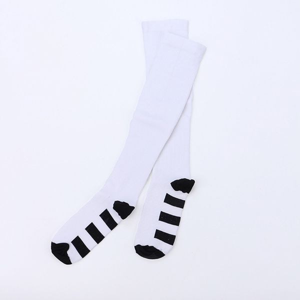 

nylon men women pressure circulation compression stockings medical varicose veins stretch knee socks leg support medias de mujer, Black;white