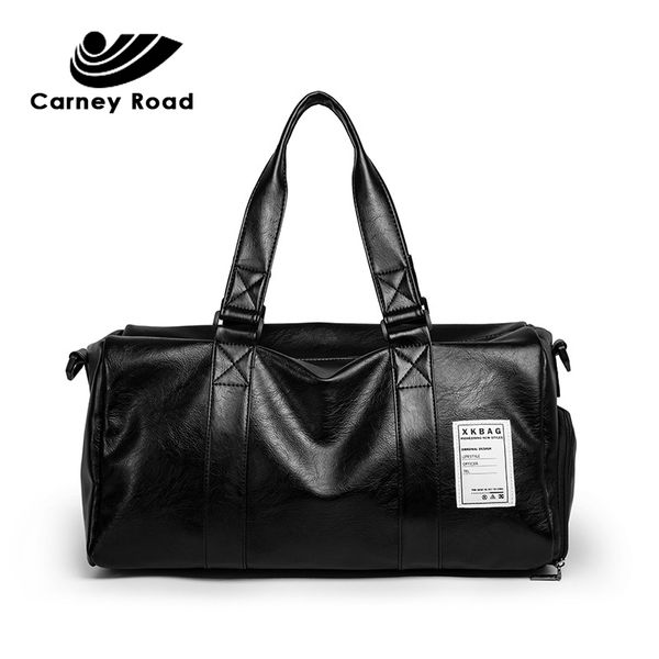 

brand leather men travel bag waterproof carry on luggage bags duffel bags large capacity weekend bag overnight