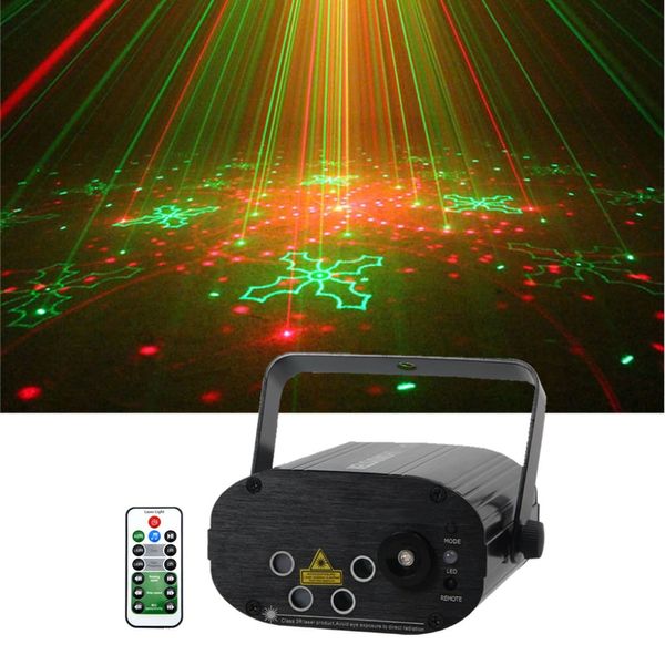 Sharelife 4 Objektiv Mini 80 RGRG Muster Laserlicht Musik Fernbedienung Motor Geschwindigkeit DJ Gig Party Home Show Bühnenbeleuchtung 80RG