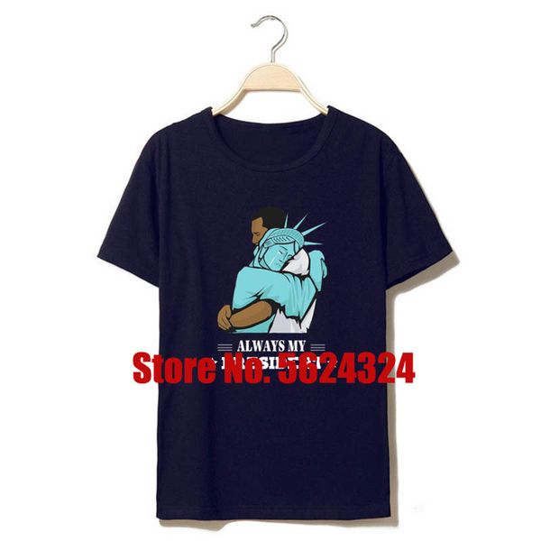 

design obama always my president t-shirt oversize xxxl men kawaii men's t shirt clothing anti-wrinkle normal, White;black