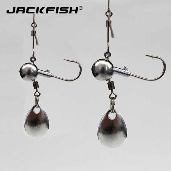 

jackfish lead jig head fishing hook with sequins lure 2g/4g 5pcs/lot jig hooks for soft bait lure carbon steel fishhooks