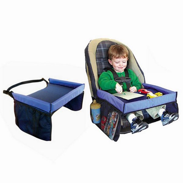 

portable baby car seat tray waterproof stroller kids toy food holder desk stroller children table for car child baby accessories