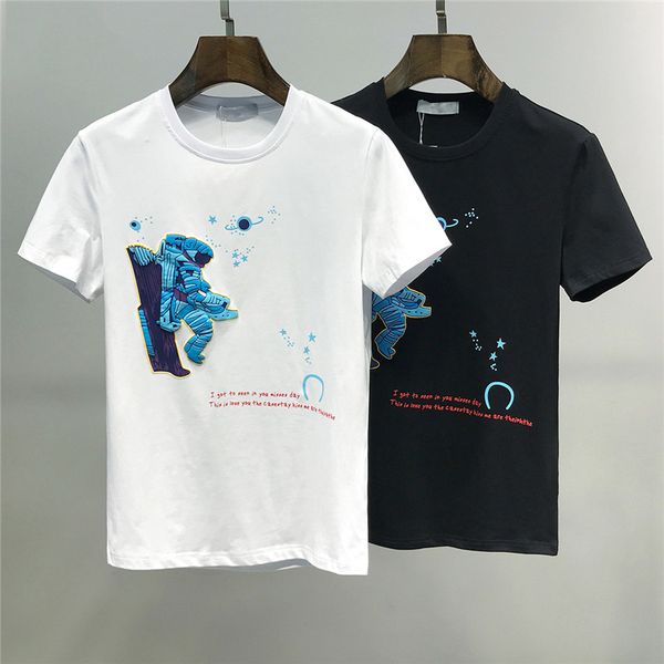 

valentino мода мужская дизайнерская новая уличная футболка мода уличная одежда мужская дьявольская печать хип-хоп футболка рубашка хлопок с, White;black