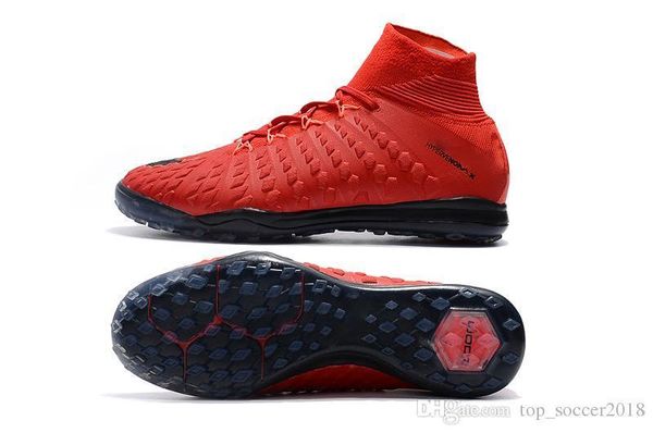 

red black soccer cleats 100% original hypervenomx proximo ii df tf turf neymar jr mens indoor soccer shoes football boots
