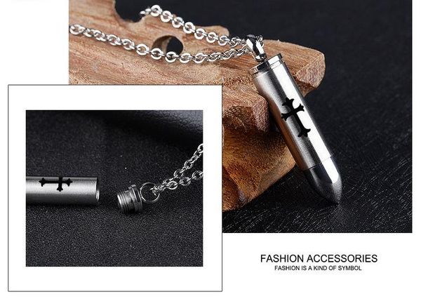 

promotion boyfriend stainless gift boy's with chain necklaces necklace pendant steel necklaces price men's bullet pendants accesso