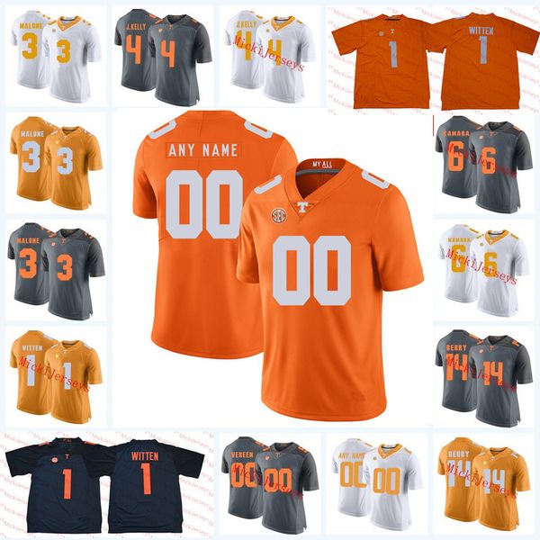 

Men Custom NCAA Tennessee Volunteers Jonathan kongbo Football Jersey Jauan Jennings Taeler Dowdy Austin Smith John Kelly Tennessee Jersey