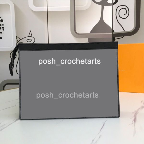 

designer pouch for men comes with box eclipse reverse leather men's pochette for sale designer pouch with box pouch with card holders, Brown;gray