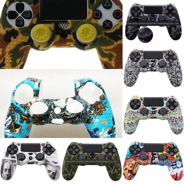 

ohwaw camouflage silicone skin case skin grip cover for playstation 4 ps4 silicone anti slip controller rubber protective rubber case