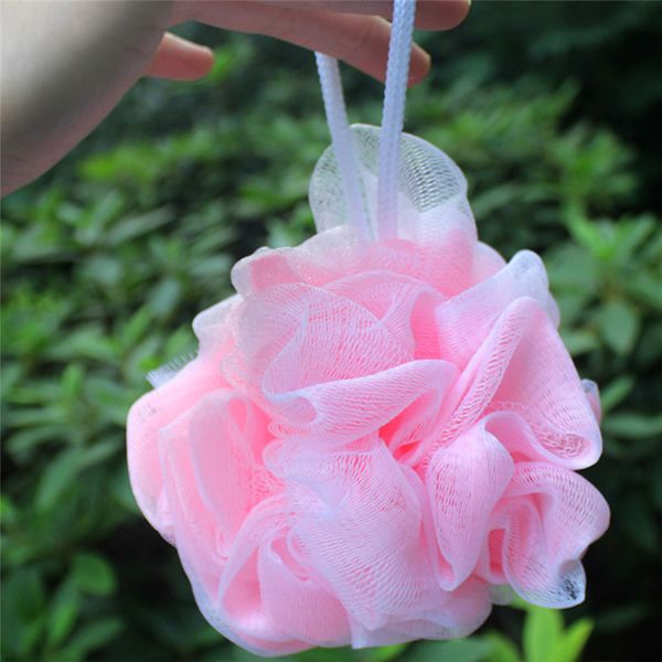 

nylon mesh loofah spa massage shower scrubber loofah bath ball mesh sponge milk shower accessories 20g