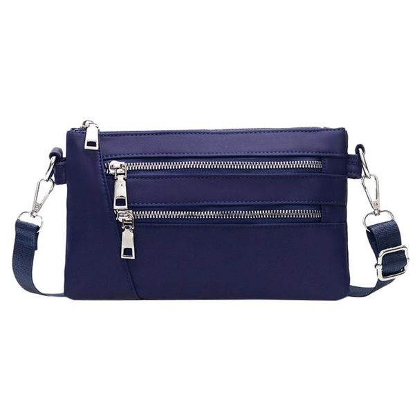 

women shoulder bag crossbody bag fashion nylon solid color zipper waterproof bolsa feminina dropship new selling