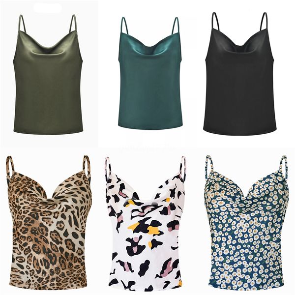 

camisole women tank vest t shirt sleeveless temperament fashion o neck camisole female floral solid color homewear #295, White