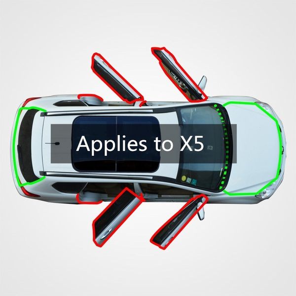 

for dongfeng fengjingyi x5 car sealing strip gap dust feng shui crash soundproof modified rubber sealing strip