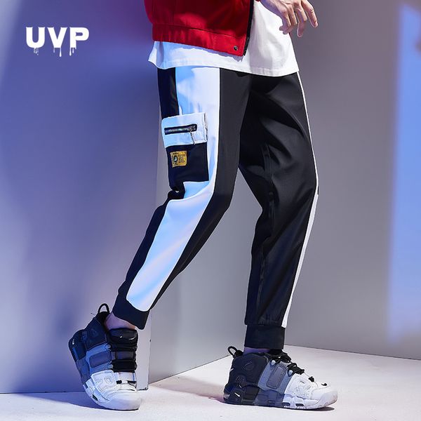 

streetwear pants mens fashions sweatpants male hip hop cargo pants multi-pocket elastic waist joggers trousers for man harajuku, Black