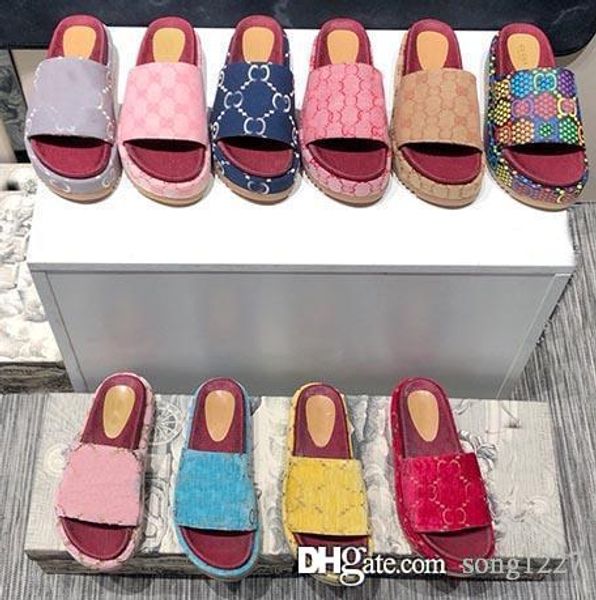 

women's slipper g fashion thickened soles for comfort and leisure original special printing process printing, Black