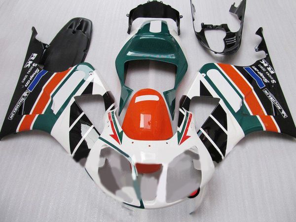 Motorrad-Verkleidungsset für Honda VFR1000RR 00 01 04 06 VFR 1000 SP1 2000 2006 ABS Weiß Grün Schwarz Verkleidungsset + Geschenke HW26