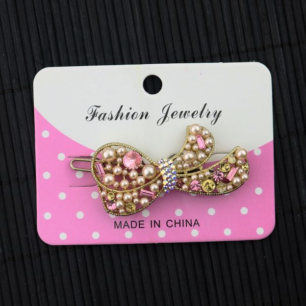 

100pcs fashion jewelry hair clip card 6*8cm paper craft card hang tag jewelry packaging& displays accessories making, Pink;blue