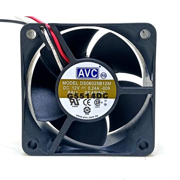 

оригинал для avc ds06025b12m 60x60x25mm dc12v 0.24a 6см вентилятор 3lines компьютер cpu cooling