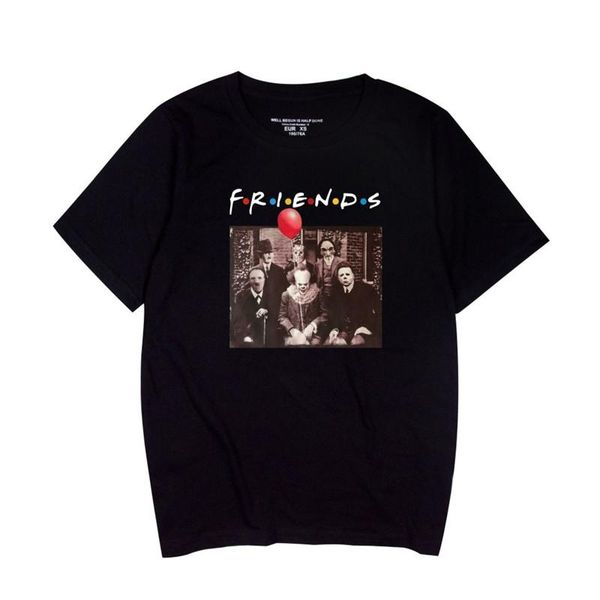 

глава друзья мужские футболки дизайнер printed mens summer tops casual punk стиль мода шорты гильза, White;black