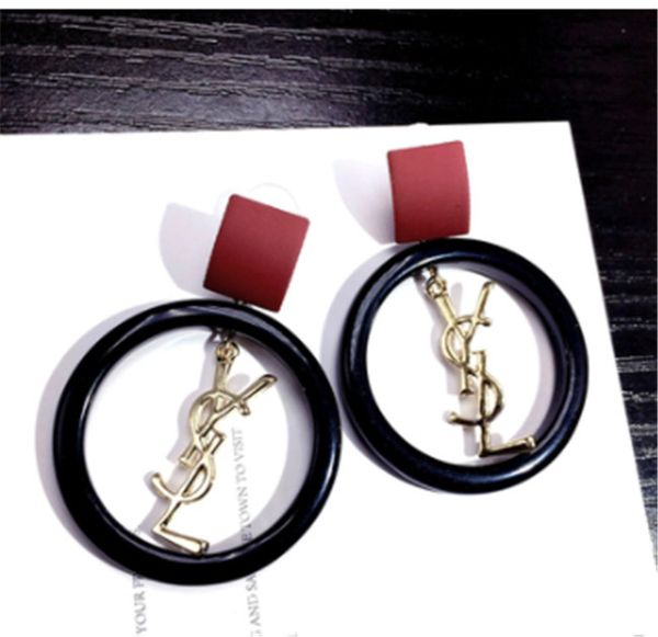 

2020 fashion luxury pearl long tassel new brand designer design letter earrings jewelry accessories for women's wedding gifts, Silver