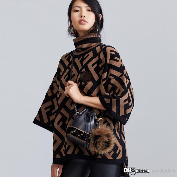 

2019 женские свитера pulloverletter кашемировые свитера осень и зима качество вязание блузы свитер женщина дизайнер одежды класса люкс, White;black