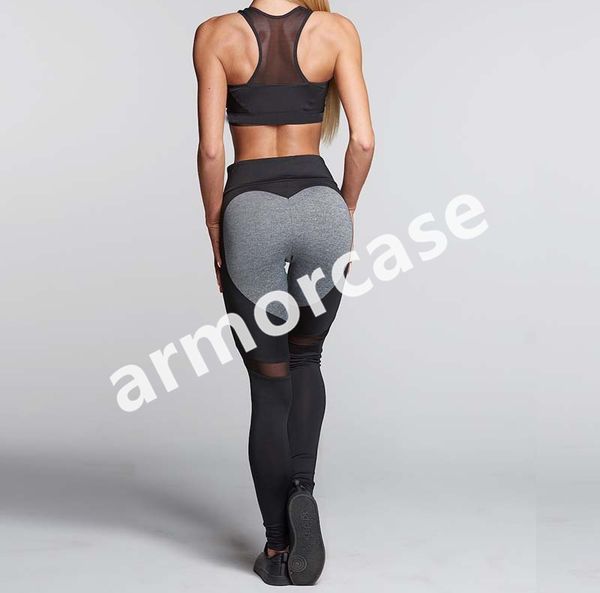

women mesh patchwork peach butt high waist yoga pants sports gym leggings tight-fitting sweatpants workout elastic skinny tights sale cz310, Blue