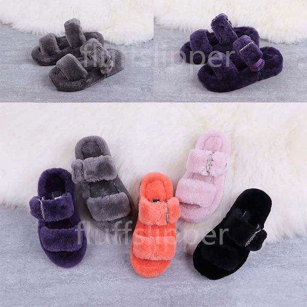

fluffy slippers new ladies pantoufle slippers fuzz yeah comfortable and convenient flip flops hausschuhe pantoufle fluffslipper 05, Black