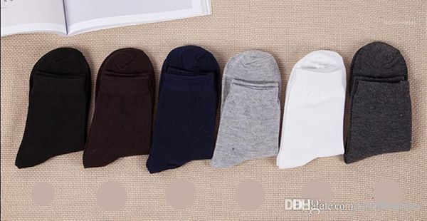 

средняя трубка осень и зима большой размер чистый цвет теплые деловые носки модные мужские дизайнерские носки мужские дизайнерские носки, Black