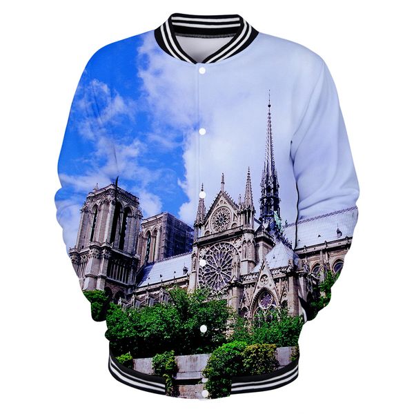 

hip hop notre dame de paris hoodies sweatshirts 3d funny fashion autumn long casual men women cotton hoodies anime clothes plus, Black