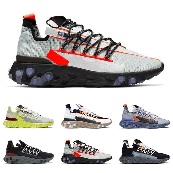 

new arrival react wr ispa men women running shoes ghost aqua wolf grey platinum volt summit white mens trainer fashion sports sneakers