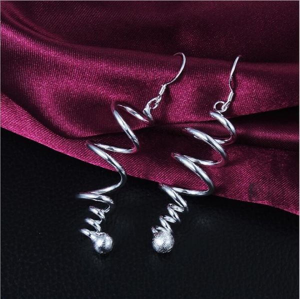 

brand new rotate sterling silver plated jewelry dangle chandelier earring for women de215,popular 925 silver earrings