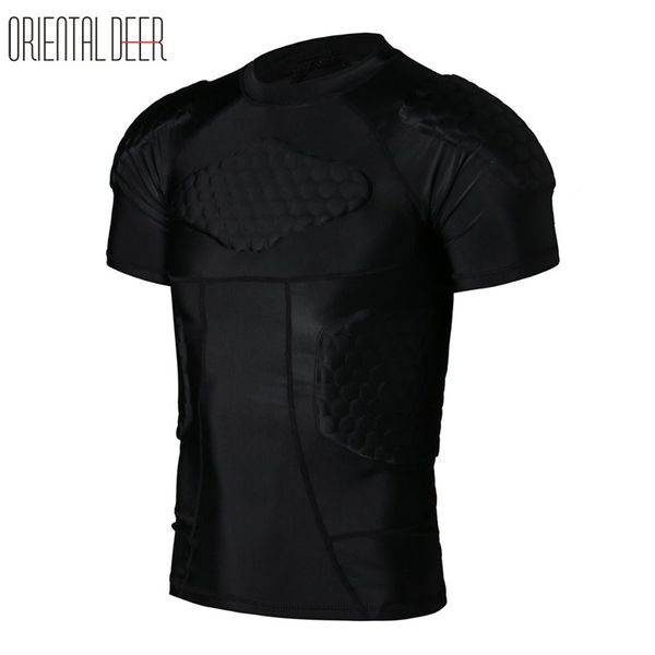 

basketball honeycomb sponge eva padded defend anti-collision shorts shirts chest protector clothes, Black;gray