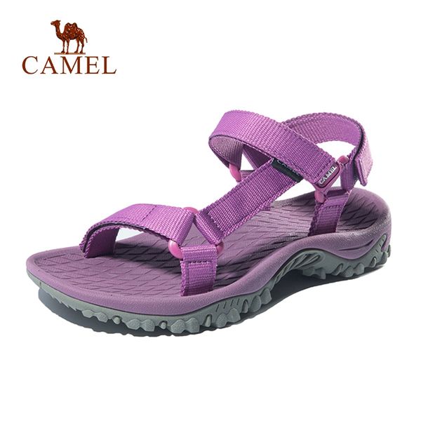 

camel men women outdoor sandals summer beach lightweight fashion young non-slip flat soft trekking shoes fishing sandals
