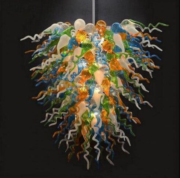 Farbiges geblasenes Glaslicht, einzigartiges modernes Design, Lampen für Zuhause, Wohnzimmermöbel, Murano-Kronleuchter