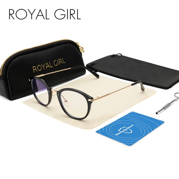 

royal girl blue light blocking glasses anti eye strain sleep better computer reading glasses uv400 lens os018, White;black
