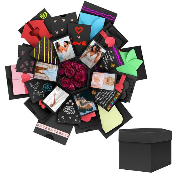 

creative hexagonal explosion box diy p scrapbooking bomb gift box