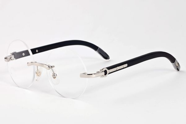 

black buffalo horn glasses 2020 fashion sports mens sunglasses for men round circle lenses wood frame eyeglasses women rimless sunglasses