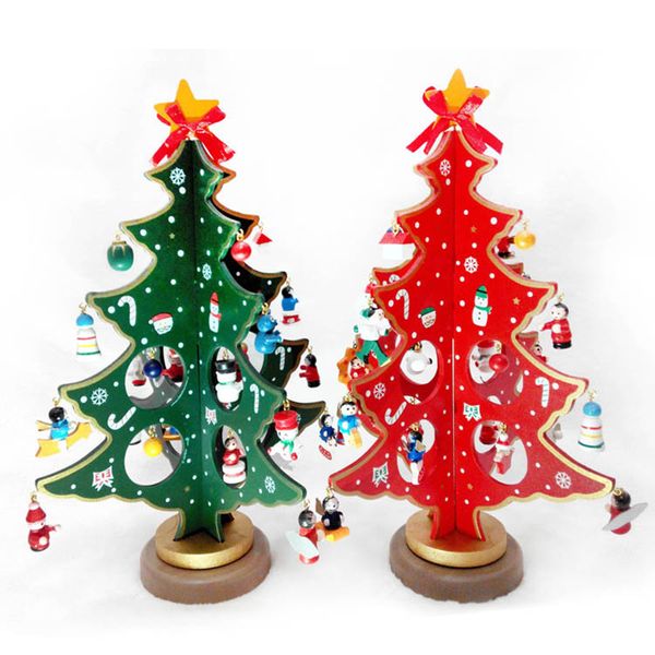 

creative diy wooden christmas tree decoration christmas gift ornament xmas tree table desk decoration 8a1271
