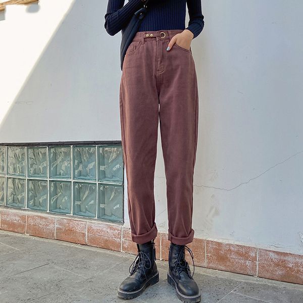 

shijia women loose pants straight leg pants 2019 winter women loose straight leg 2019 winter, Blue