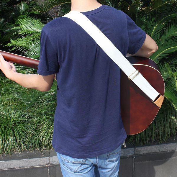 

irin adjustable guitar belt strap woven nylon guitarra straps with leather ends for electric acoustic folk guitar accessories