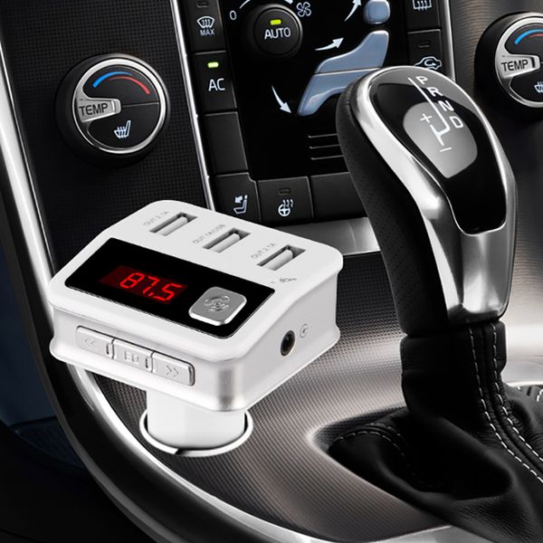

автомобильная громкая связь беспроводной bluetooth fm передатчик автомобильный mp3 плеер adio адаптер 2 usb зарядное устройство fm модулятор