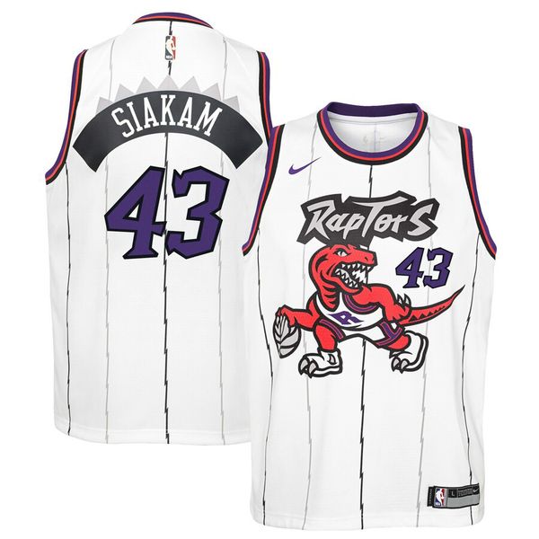 

men toronto raptors 43 pascal siakam mitchell & ness white hardwood classics 1998-99 authentic nba jersey, Black;red